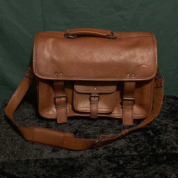 Buffalo Jackson Roosevelt Buffalo Leather Briefcase Bag